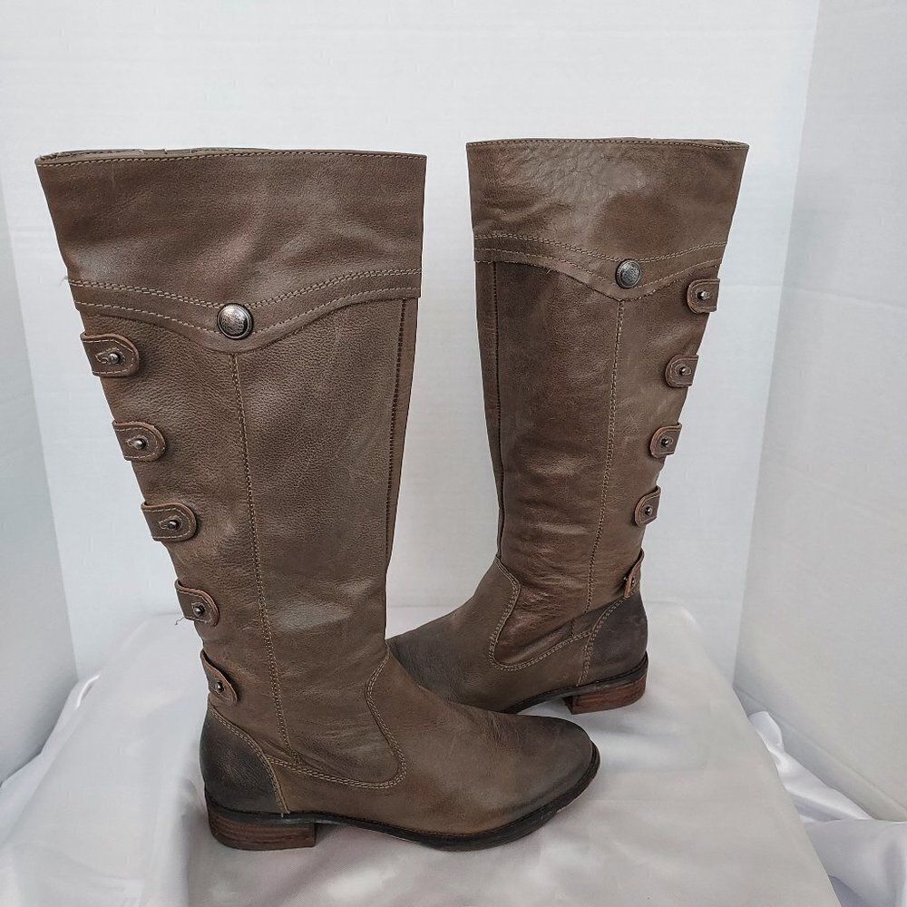 Arturo Chiang Leather Moto Riding Boots